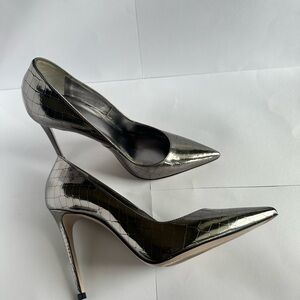 LeSilla Silver Heels Handcrafted in Italy